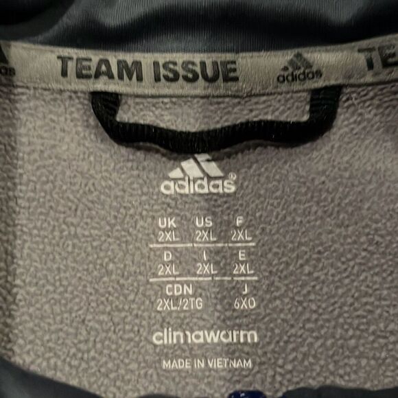 Adidas Team Apparel Climawarm Chargers 1/4 Zip Pullover Sweatshirt Mens XXL - Picture 4 of 13